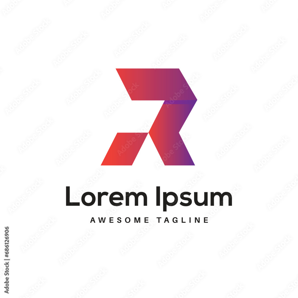 R Letter Logo Design Free Icon R Letter Logo Design Free Icon