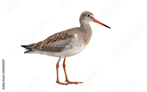 Common Greenshank Wetland Wanderer Isolated on a Transparent Background PNG