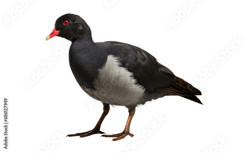 Eurasian Moorhen Wetland Dweller Isolated on a Transparent Background PNG © Haider