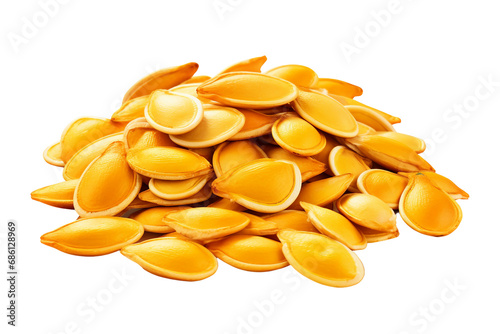 Salty Roasted Pumpkin Seed on a transparent background photo