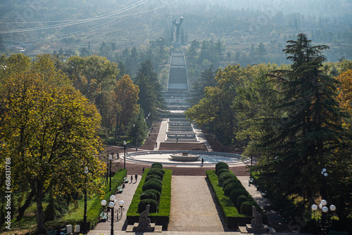 Autumnal Vakis park in Tbilisi