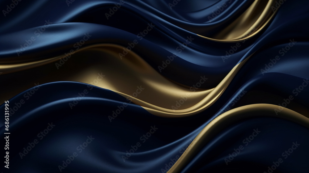 Abstract luxury gold light trim with dark