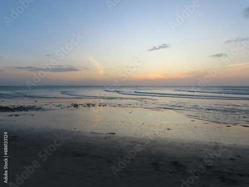 sunset on the beach