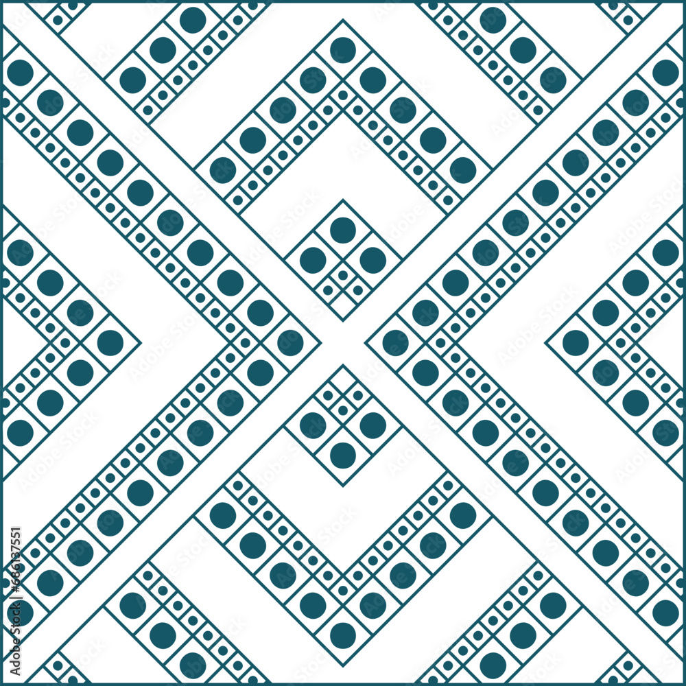 Fototapeta premium Elegant Classic Vintage Seamless Pattern