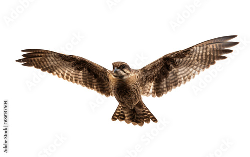 Nightjar Nocturnal Aerial Insectivore Isolated on a Transparent Background PNG.