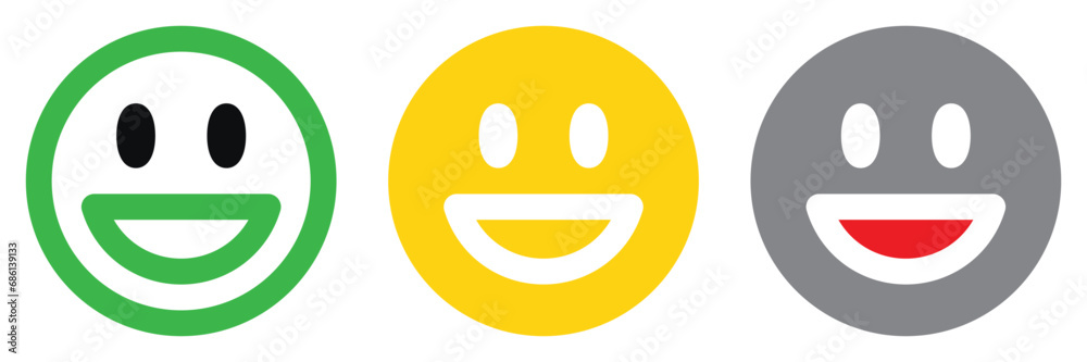 smiley face emoji icon set smiley face emoji icon set