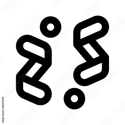 confetti line icon