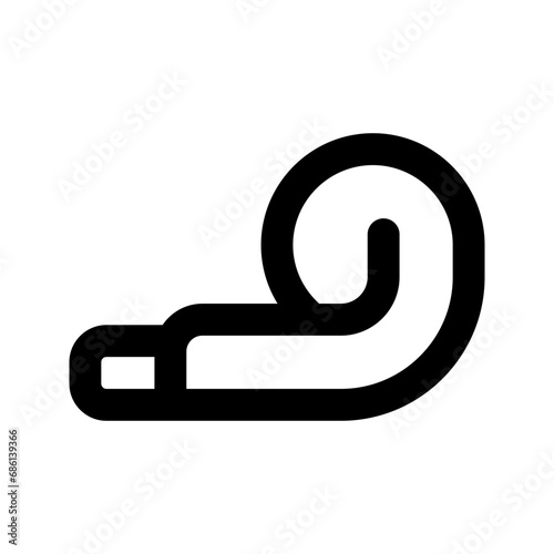 party blower line icon