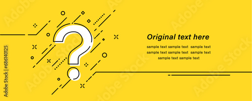 疑問や悩みを表現したクエスチョンマークのイラスト