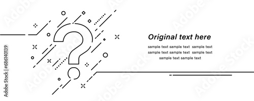 疑問や悩みを表現したクエスチョンマークのイラスト