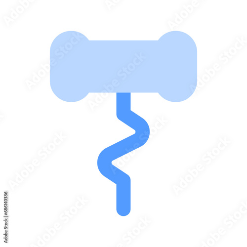 corkscrew duotone icon