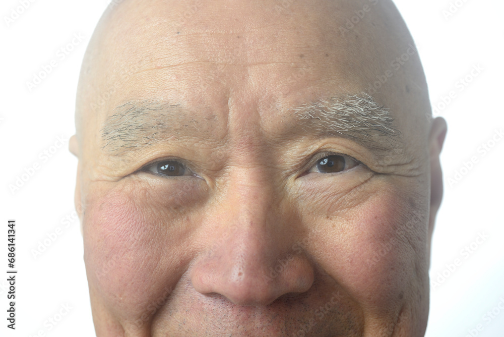 Fototapeta premium シニアの笑顔クローズアップ