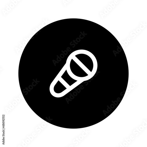 karaoke line circular icon
