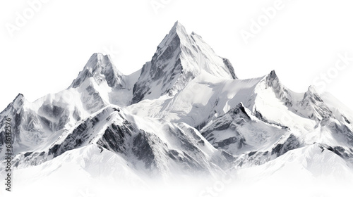 Snow mountain. Isolated on Transparent background. ©  Mohammad Xte