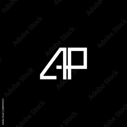 Modern letter AP logo vector design template