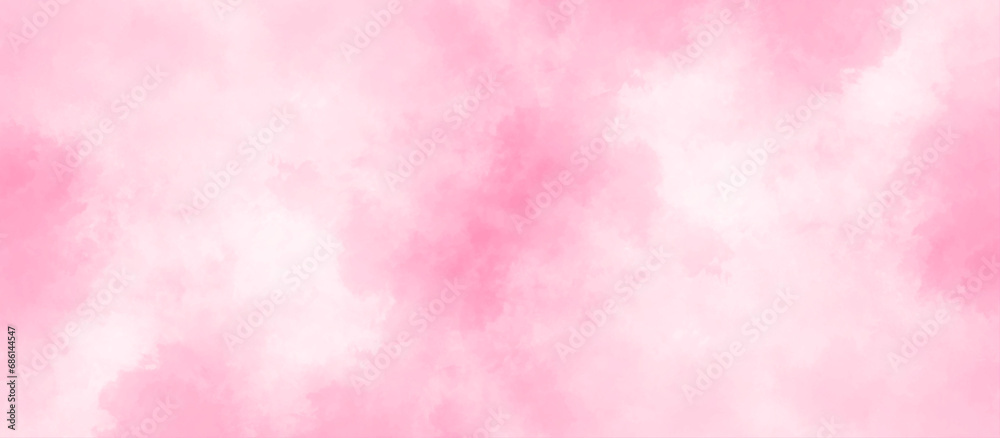 pink background with watercolor.hand painted vector illustration.gradient pink texture background.Soft pink grunge background frame.soft polished high detailed hand painted pink watercolor background.