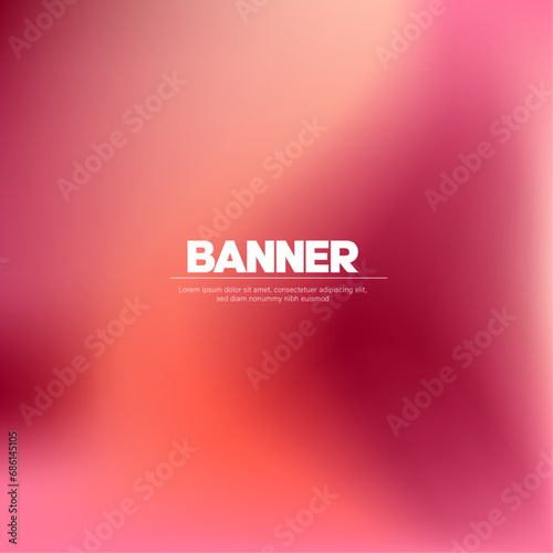 Pink abstract background with lines, abstract background with waves, background with glowing lines © Atsy