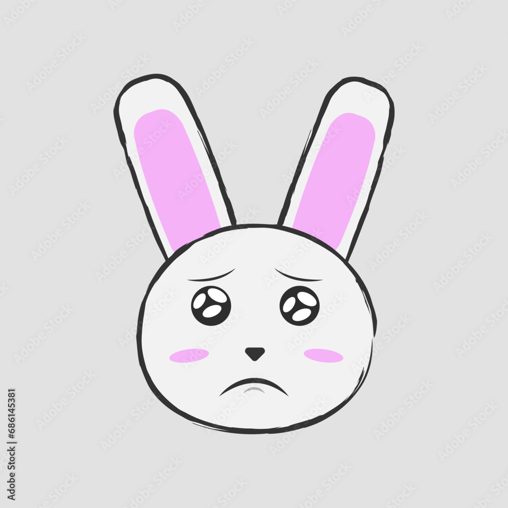 Vector illustration of Rabbit with different emotions
Vector illustration of Rabbit with different emotions