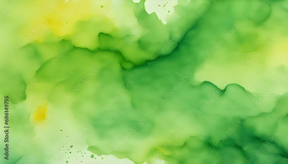 Green and Yellow Water Color Paint Texture Green and Yellow Water Color Paint Texture