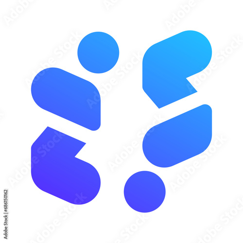 confetti gradient fill icon