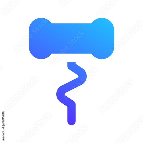 corkscrew gradient fill icon