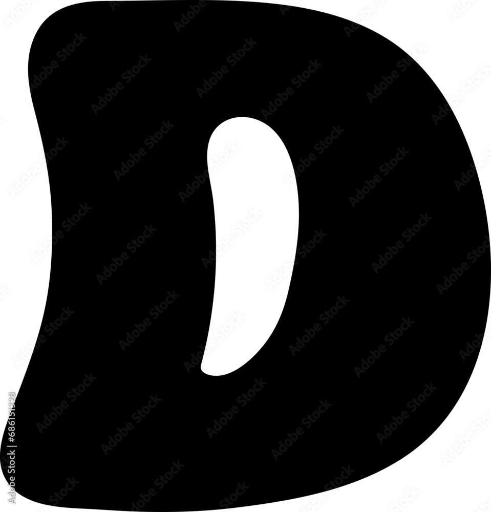 D uppercase alphabet letter handwritten font D uppercase alphabet letter handwritten font