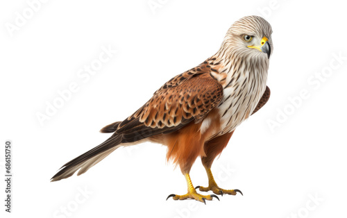 Red Kite Bird Graceful Raptor Isolated on a Transparent Background PNG. © Haider