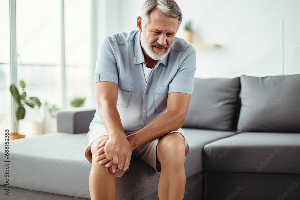 Senior man Syndrome Knee Pain and Problems
