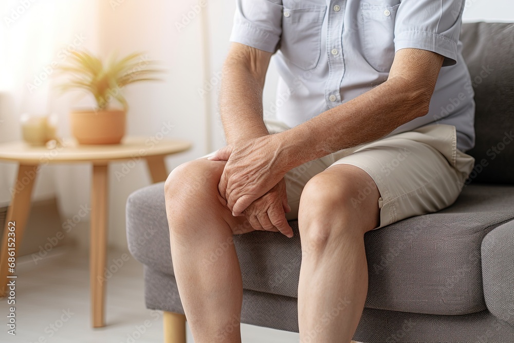 Senior man Syndrome Knee Pain and Problems