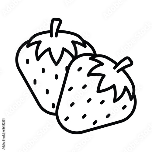 Take a look at this beautifully designed icon of strawberry, modern design style