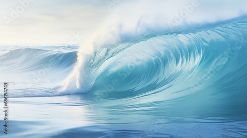 Dynamic swirl pattern of waves in a serene seascape.