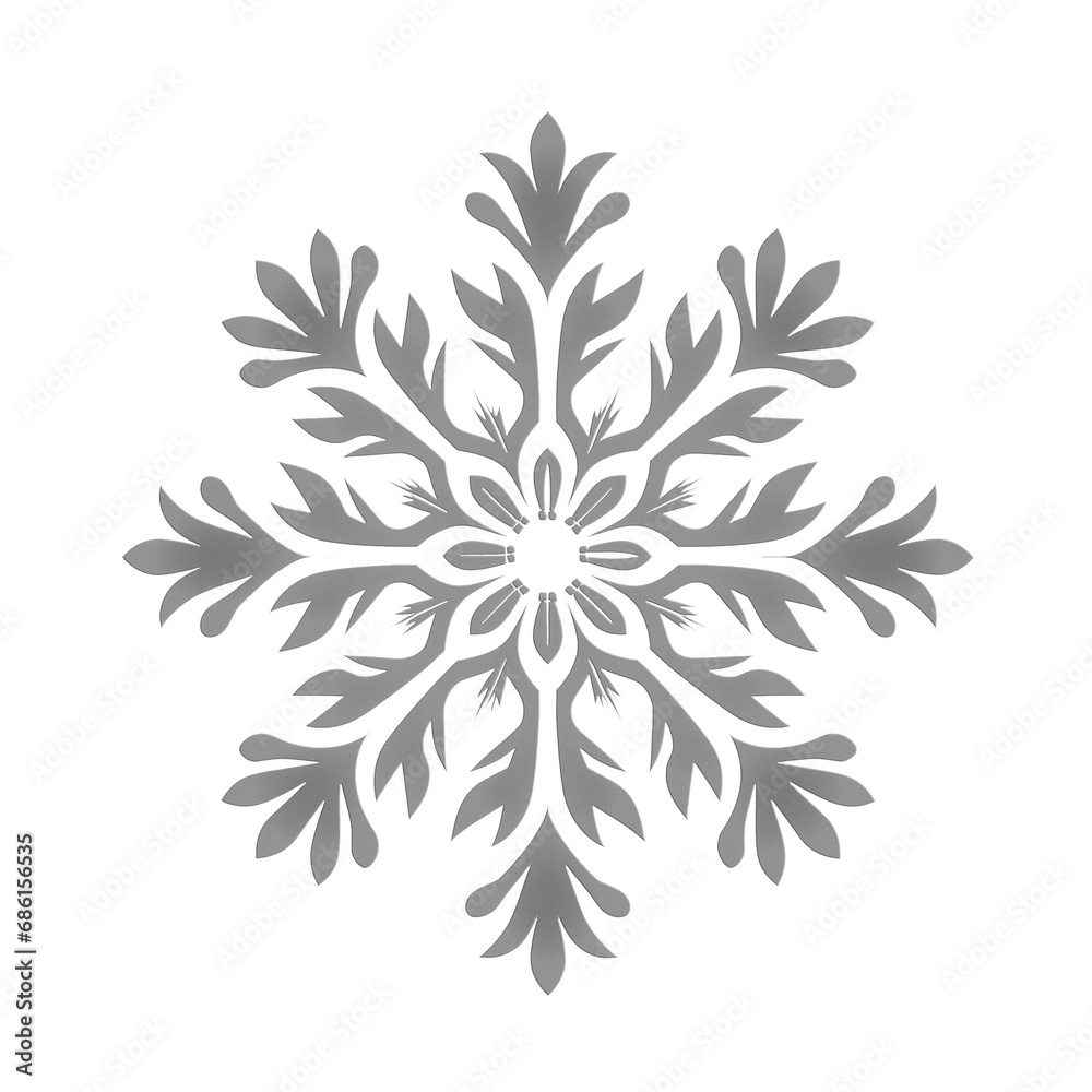 transparent snowflake