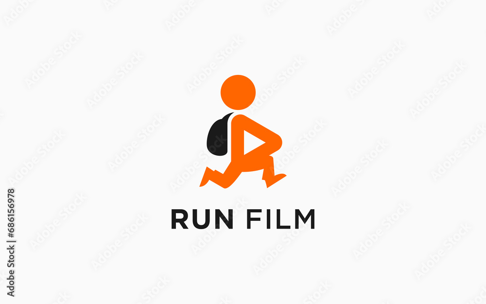 run with play logo icon design Vector design template inspiration run with play logo icon design Vector design template inspiration