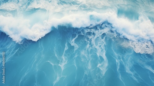 Aerial view of the mesmerizing tide of water. © kept