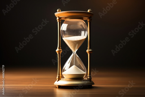 Countdown clock timer hourglass deadline time sand antique past glass retro instrument