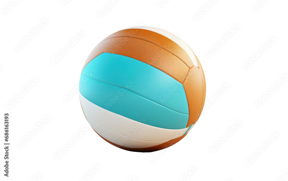 Beach Volleyball On Transparent Background