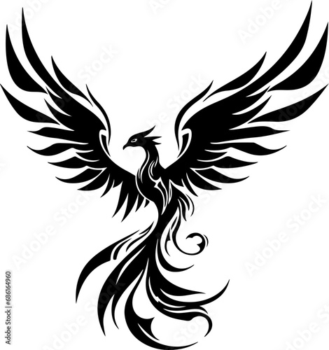 Phoenix flying tattoo © Junnie