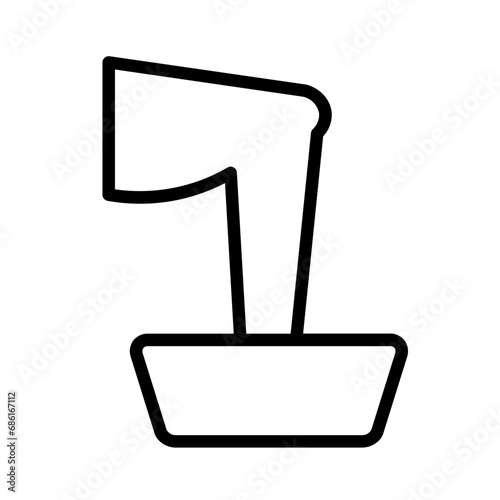 Water Soak Foot Outline Icon