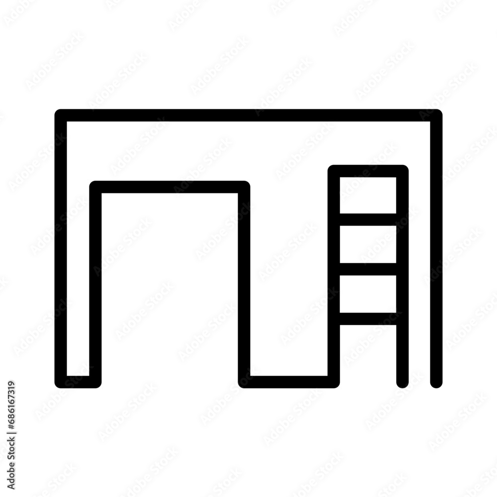 Bars Monkey Hanging Outline Icon Bars Monkey Hanging Outline Icon