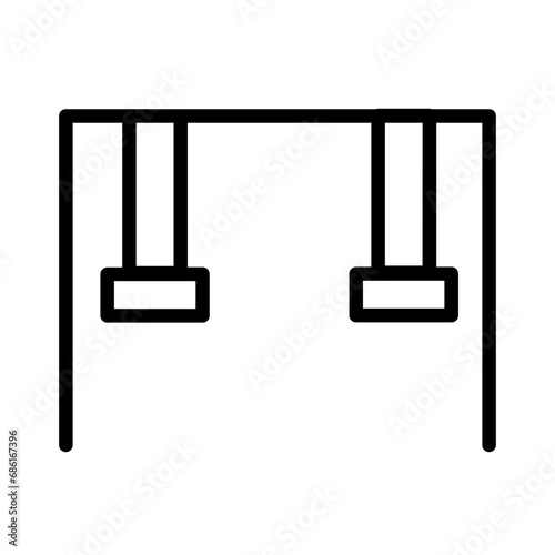 Fun Park Slide Outline Icon