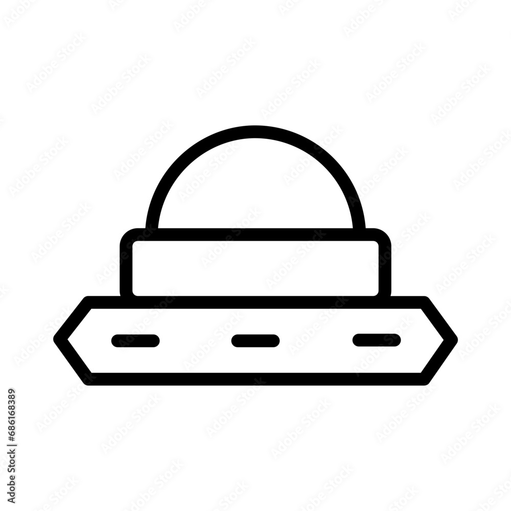 Female Hat Beach Outline Icon Female Hat Beach Outline Icon