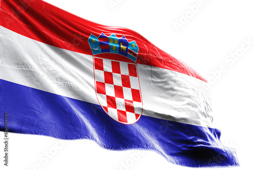 Obraz na płótnie Croatia flag png on transparent background.