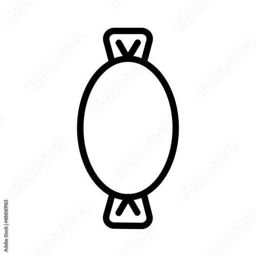 Sweets Toffee Candy Outline Icon