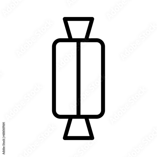 Sweets Toffee Candy Outline Icon