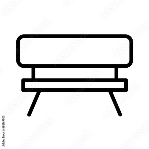 Bench Building City Outline Icon