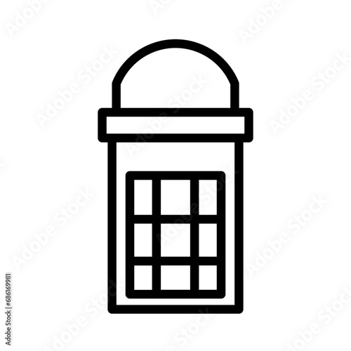 Booth Box British Outline Icon © Watekbon