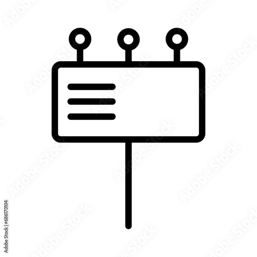 Ad Business Poster Outline Icon