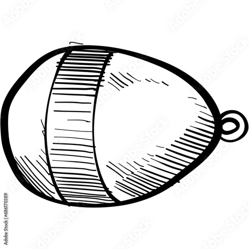 fishing float handdrawn illustration