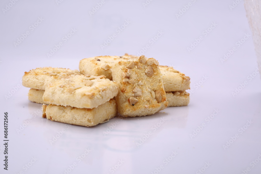Cardamom cookies in white, ilaichi oats cookies. Butter Biscuits. High Resolution Cardamom cookies in white, ilaichi oats cookies. Butter Biscuits. High Resolution
