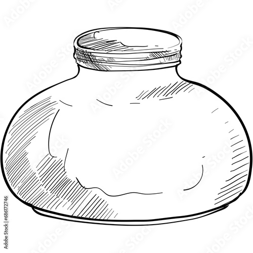 honey handdrawn illustration